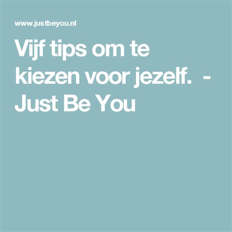 10 tips om te kiezen voor jezelf